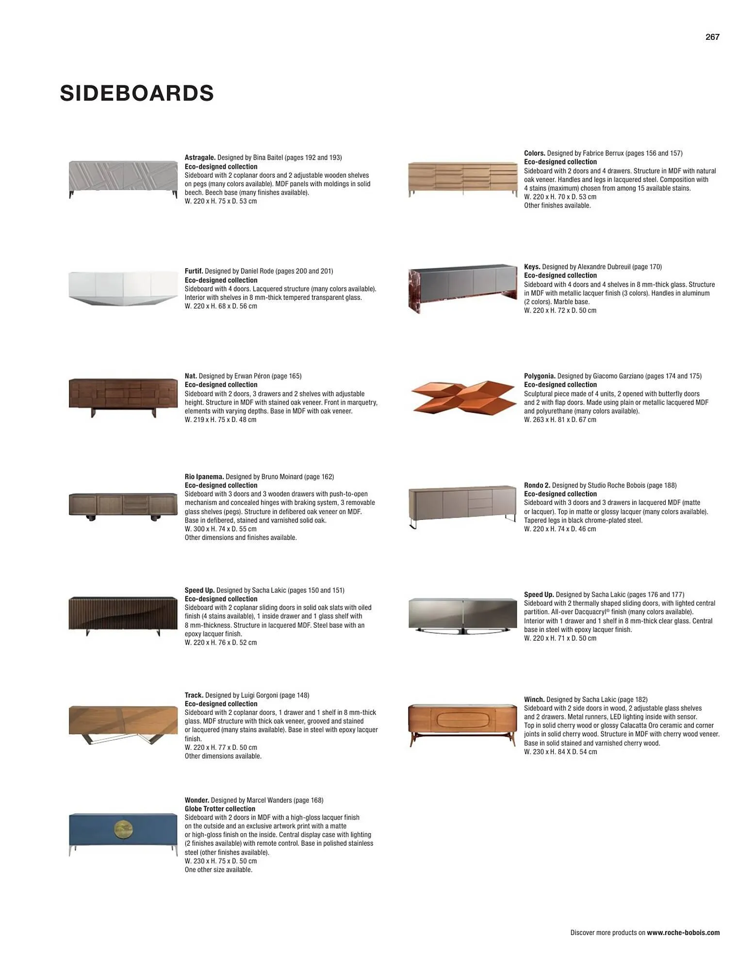 Catálogo de Folleto Roche Bobois 2 de febrero al 28 de diciembre 2024 - Página 269