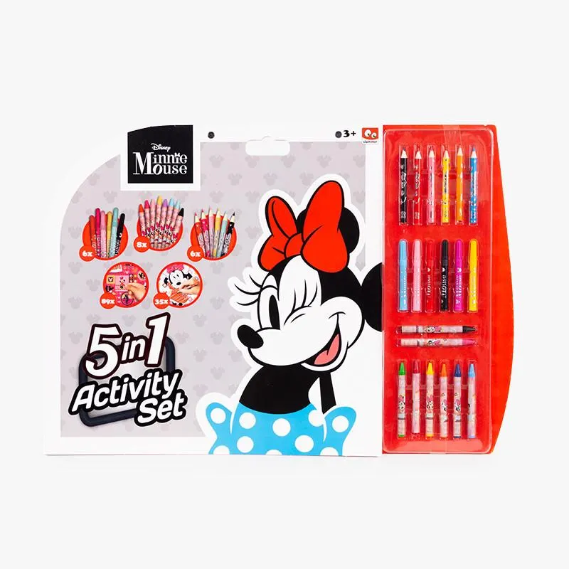 SET PARA COLOREAR 5 EN 1 MINNIE MOUSE