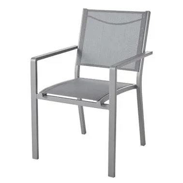 Silla De Jardín Batz Gris 100 kg Goodhome