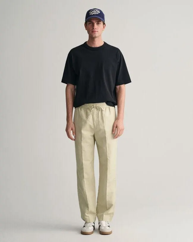 Pantalones de lino y algodón