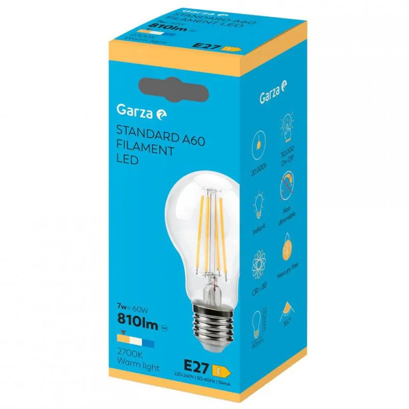 BOMBILLA LED GARZA 461007A 60W