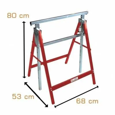 Caballete plegable y modulable - altura 800 -1300 mm - carga máx. 150 kg