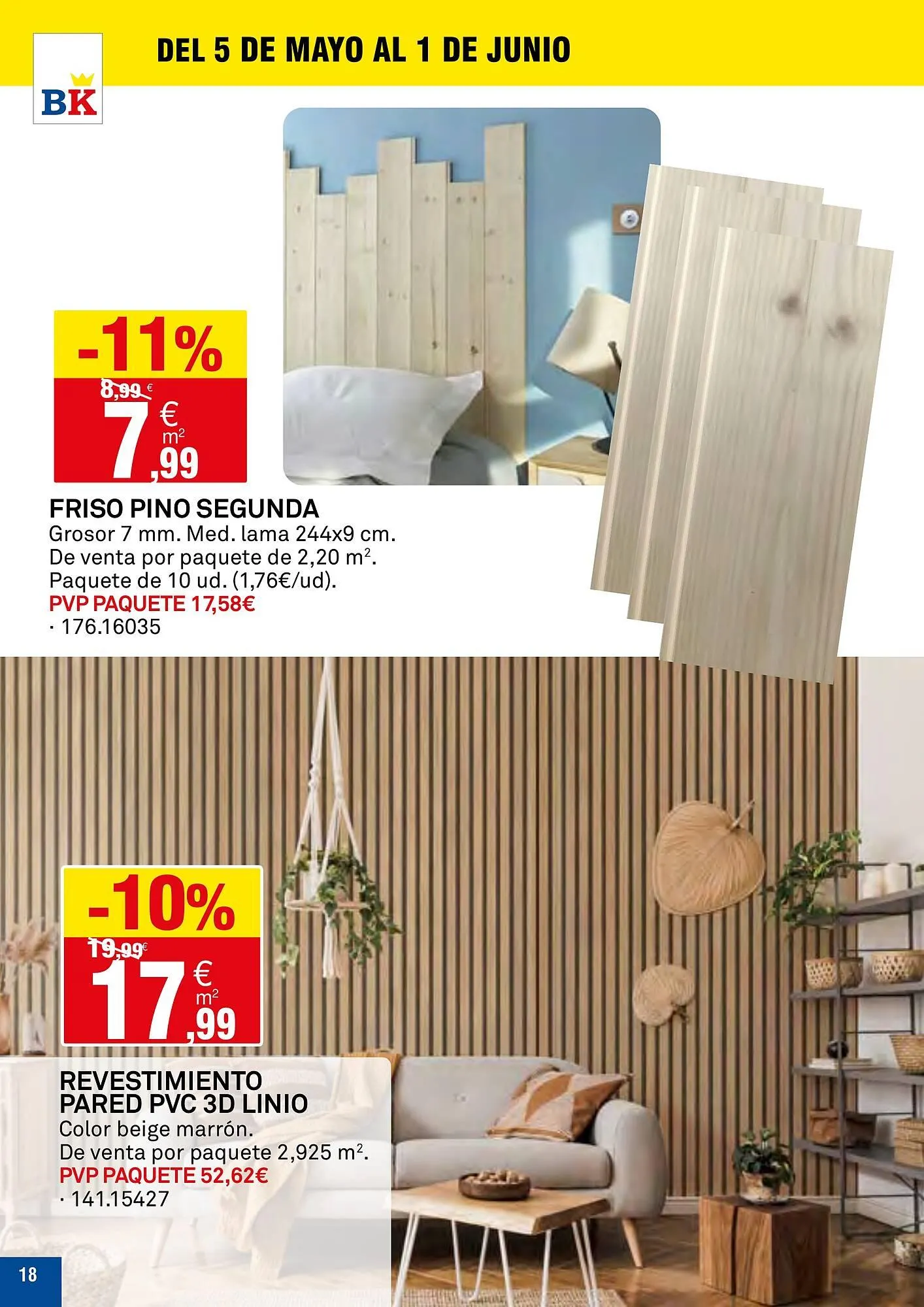 Catálogo de Folleto Bricoking 5 de mayo al 1 de junio 2025 - Página 18