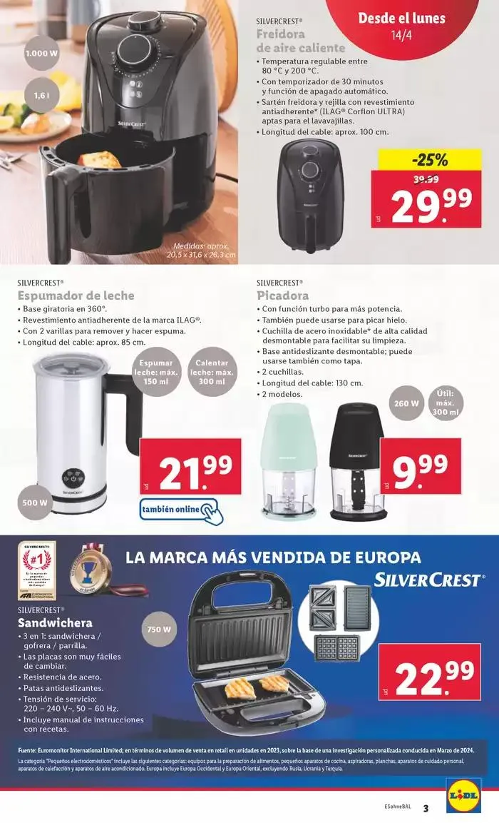 Catálogo de ¡Bazar Lidl! Ofertas válidas del 14/04 al 20/04 14 de abril al 20 de abril 2025 - Página 3
