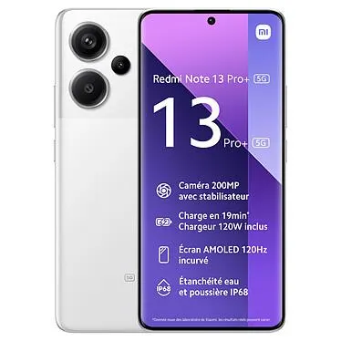 Xiaomi Redmi Note 13 Pro+ 5G Blanco (8GB / 256GB).