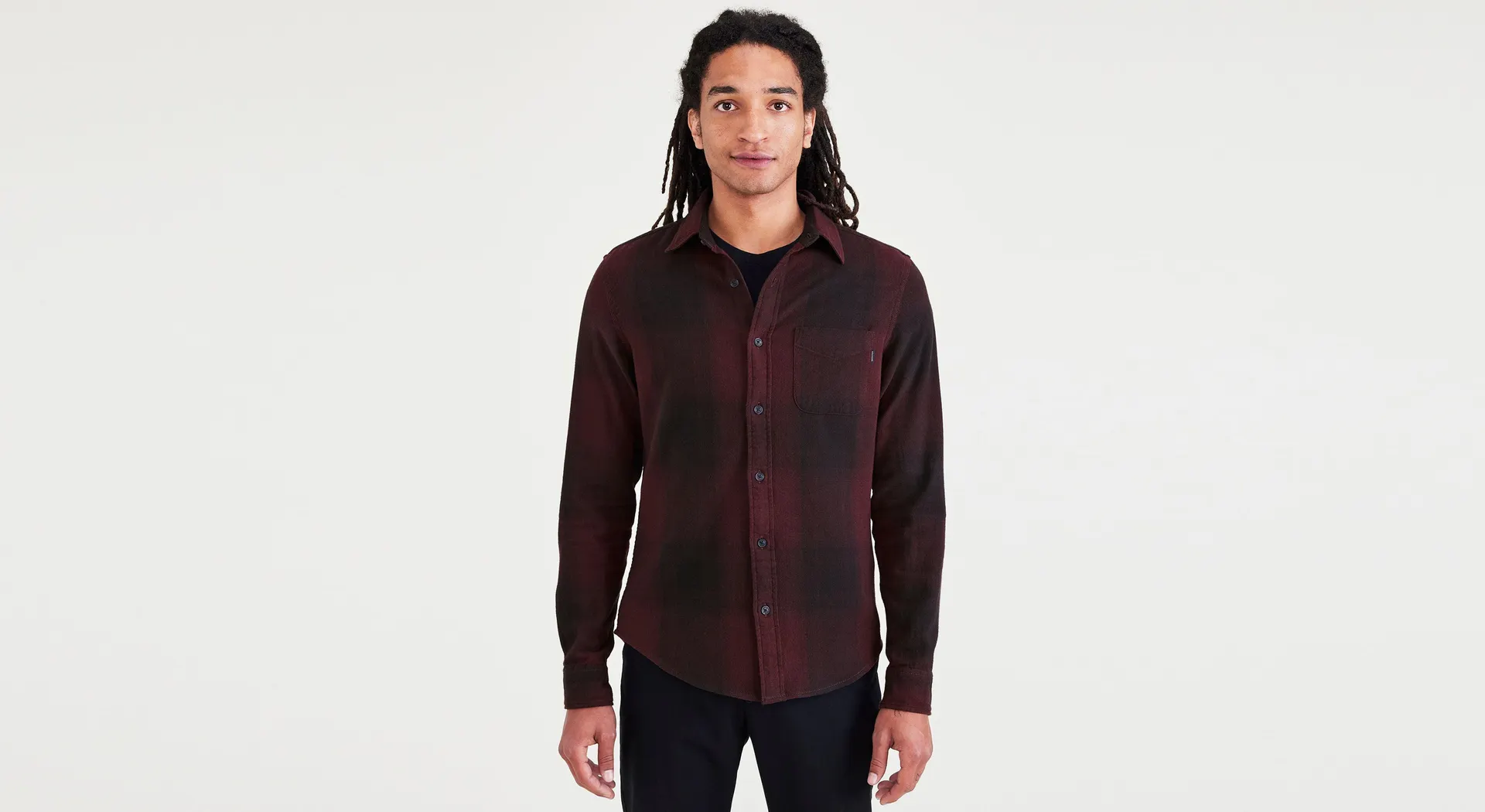 Men's Slim Fit Icon Button Up Shirt