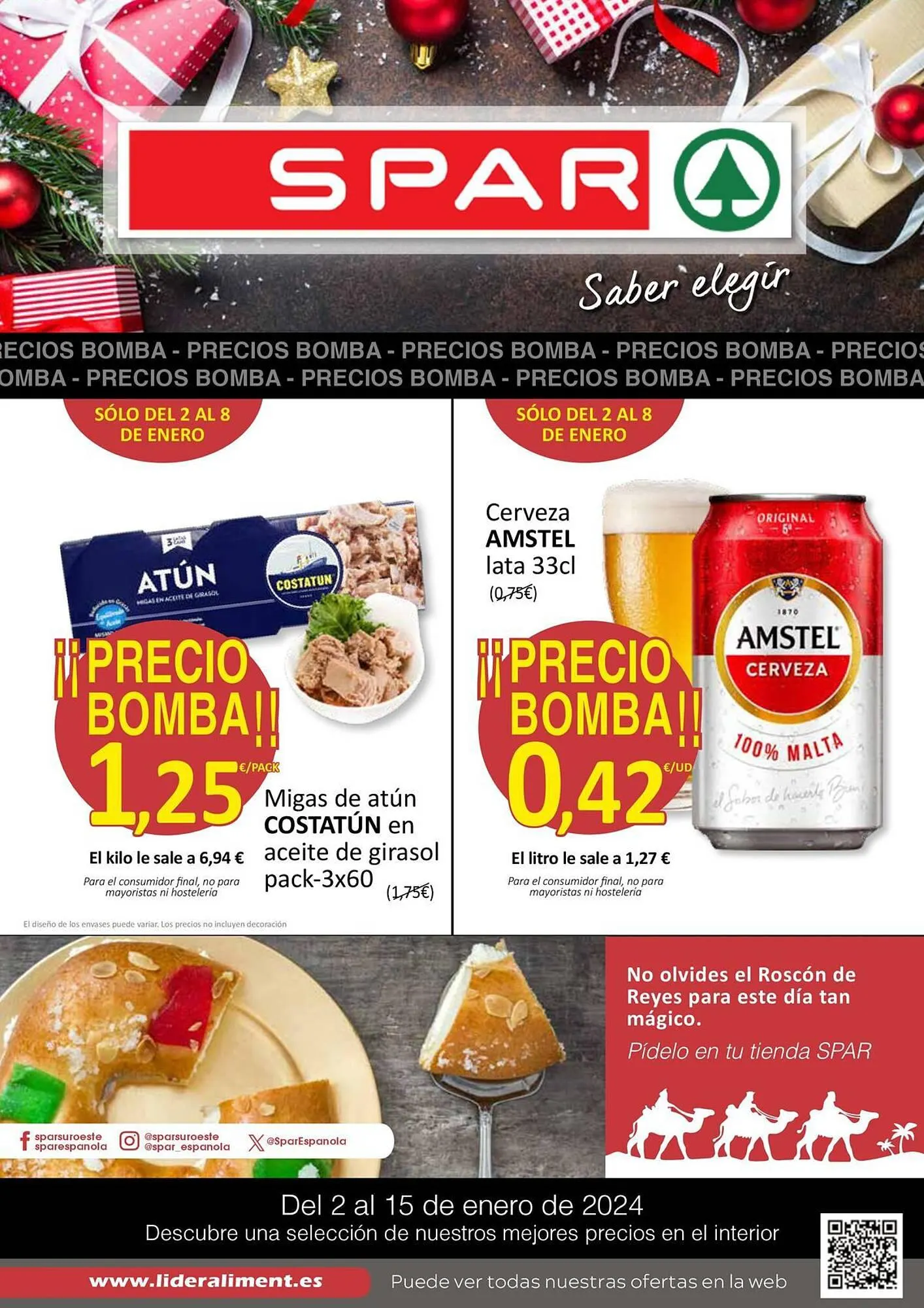 Catálogo de Folleto SPAR 2 de enero al 15 de enero 2024 - Página 1