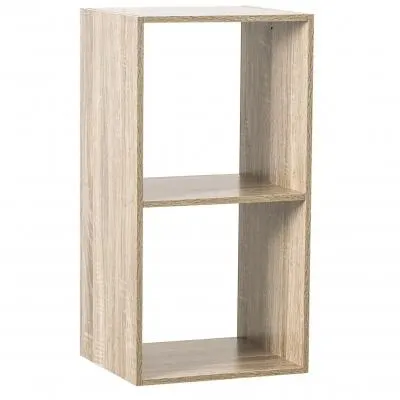 ESTANTERÍA DE MADERA CON 2 ESPACIOS