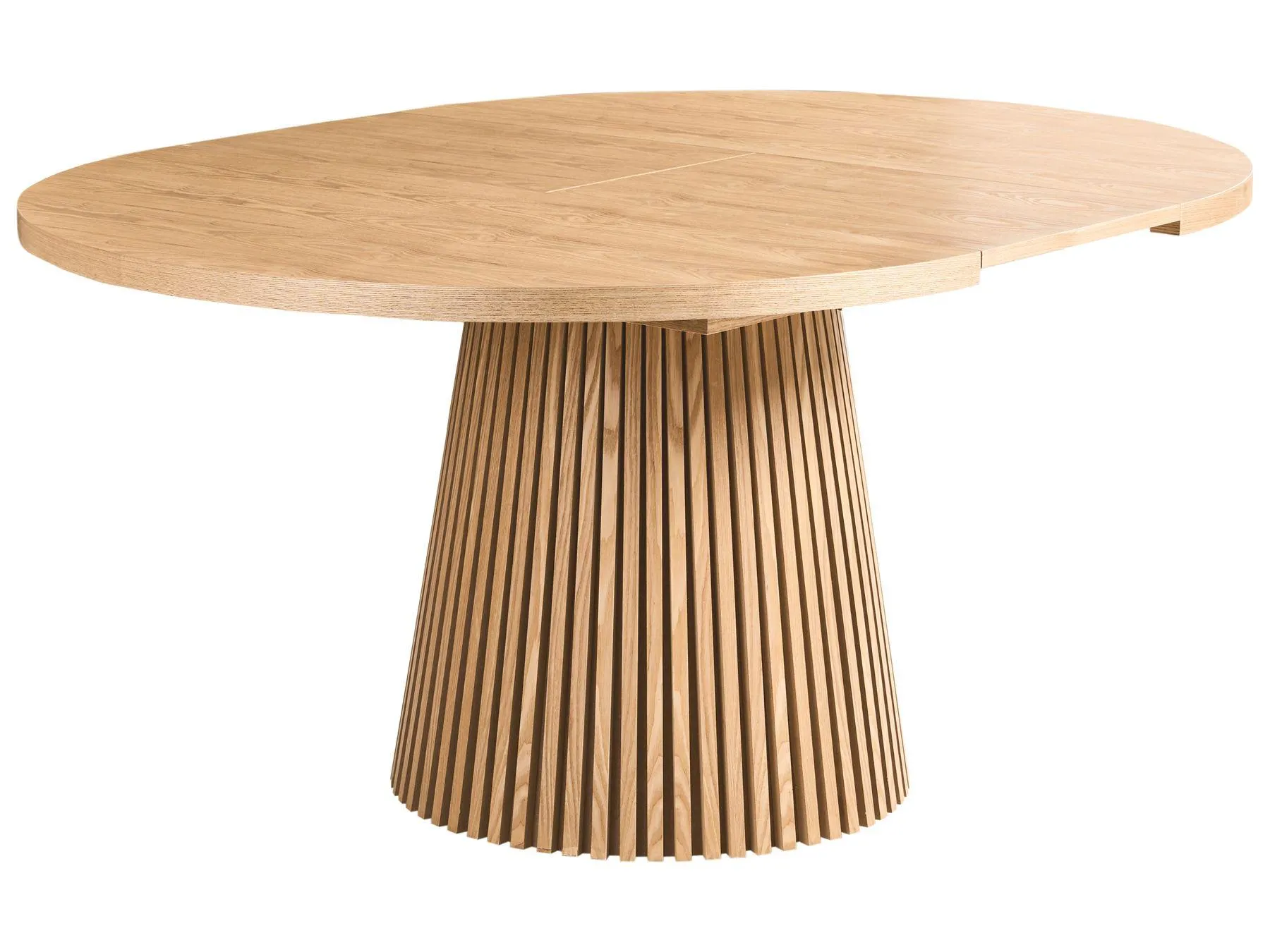 Mesa de comedor extensible MOORE Fresno claro 120 cm 120/160 cm