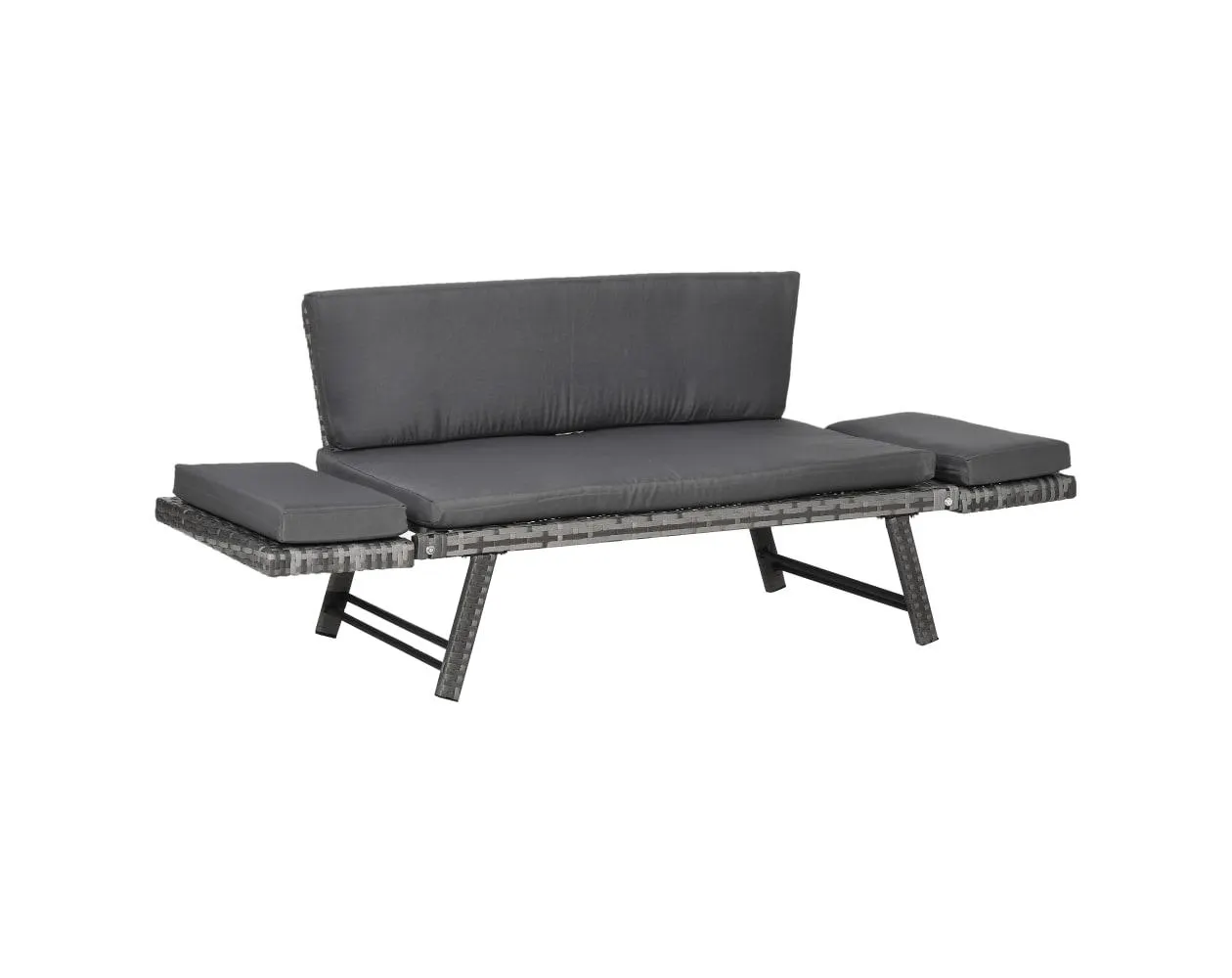 Sofá de Ratán Outsunny 860-049GY