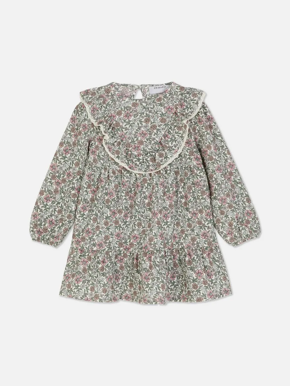 Vestido floral con volantes