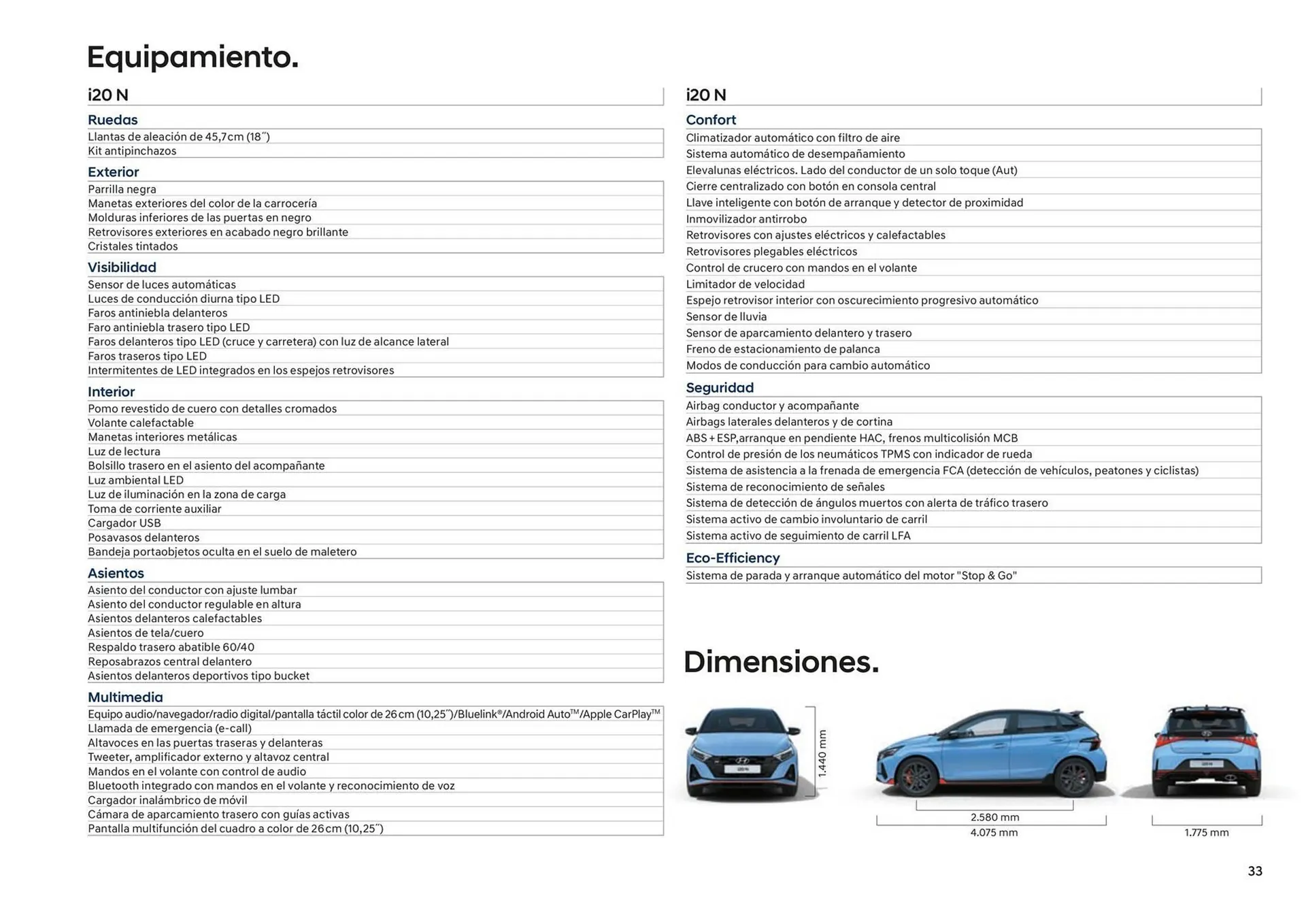 Catálogo de Folleto Hyundai i20 N 25 de junio al 25 de junio 2025 - Página 33