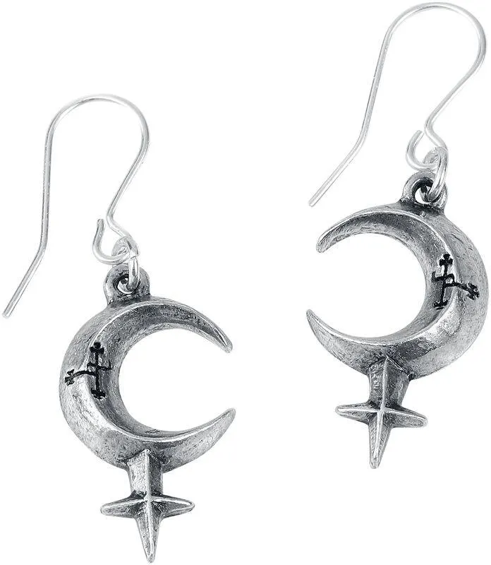 "Pendientes Lilith" Pendiente Plateado de Alchemy Gothic