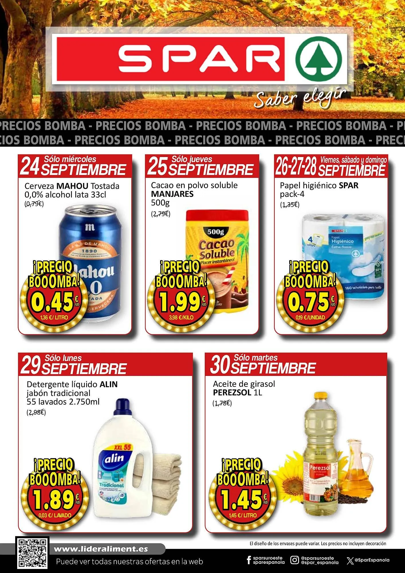Catálogo de Folleto SPAR 24 de septiembre al 30 de septiembre 2025 - Página 1