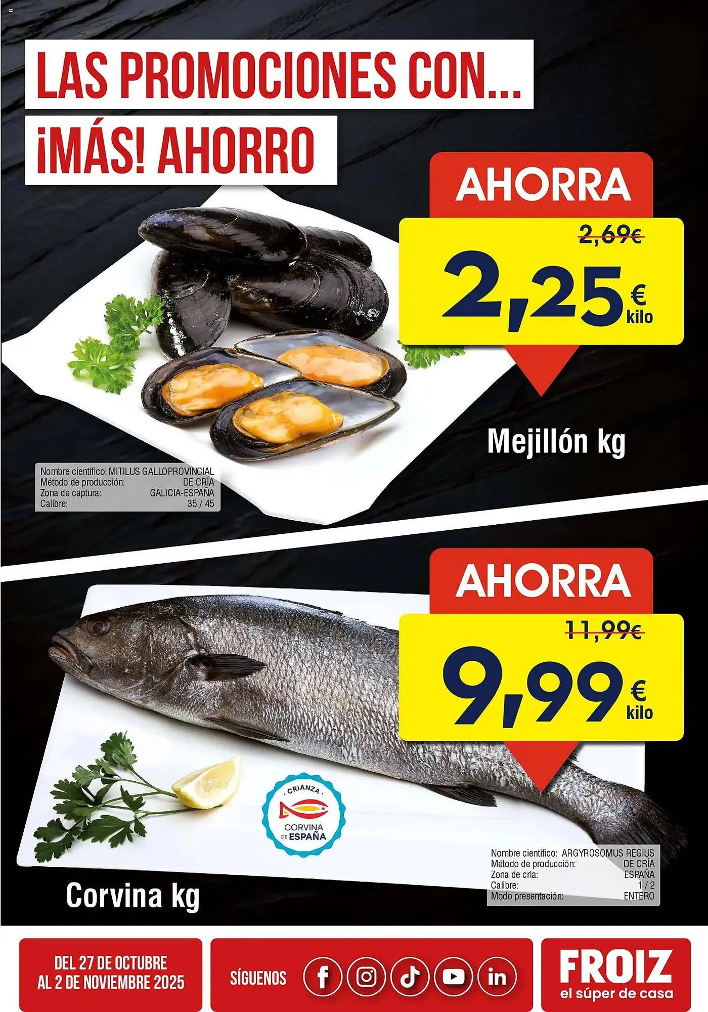 Catálogo de Folleto FROIZ 27 de octubre al 2 de noviembre 2025 - Página 2