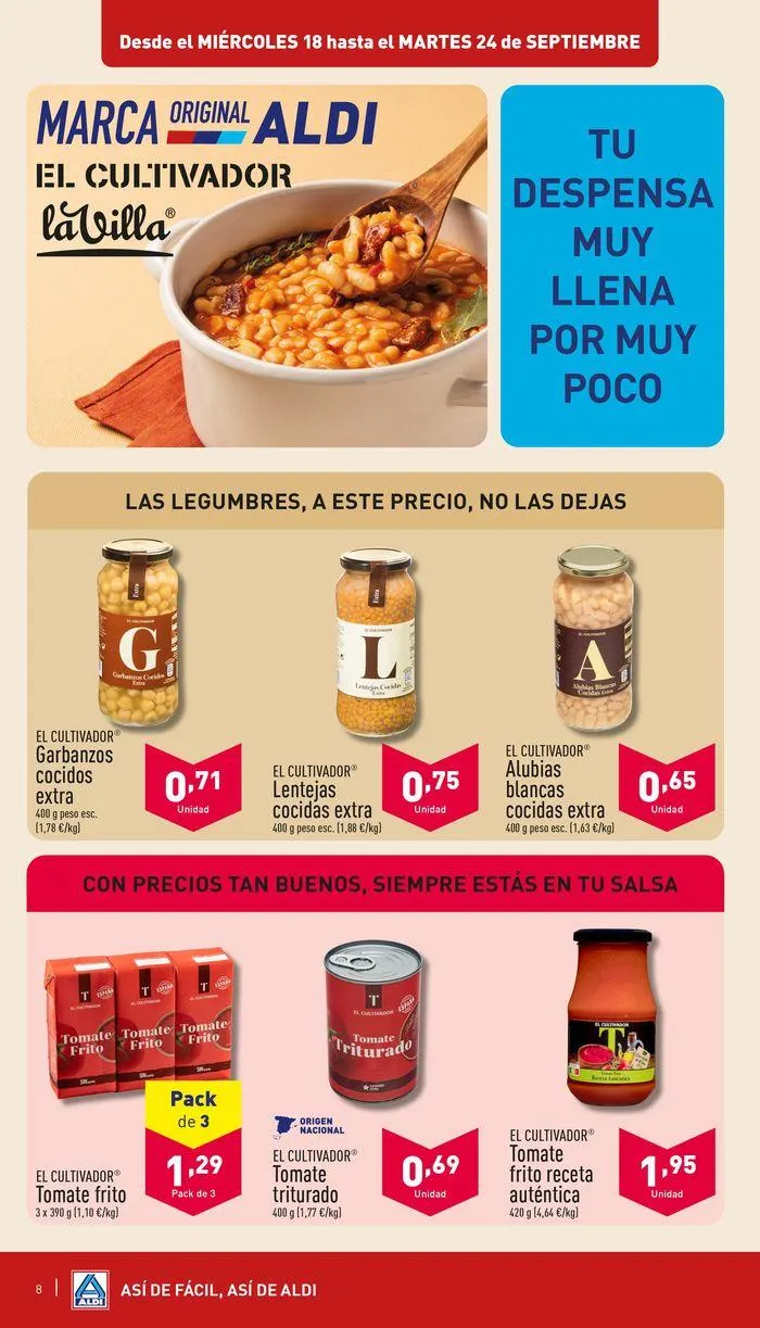 Catálogo de ¡Así de fácil, así de Aldi! 18 de septiembre al 24 de septiembre 2024 - Página 8