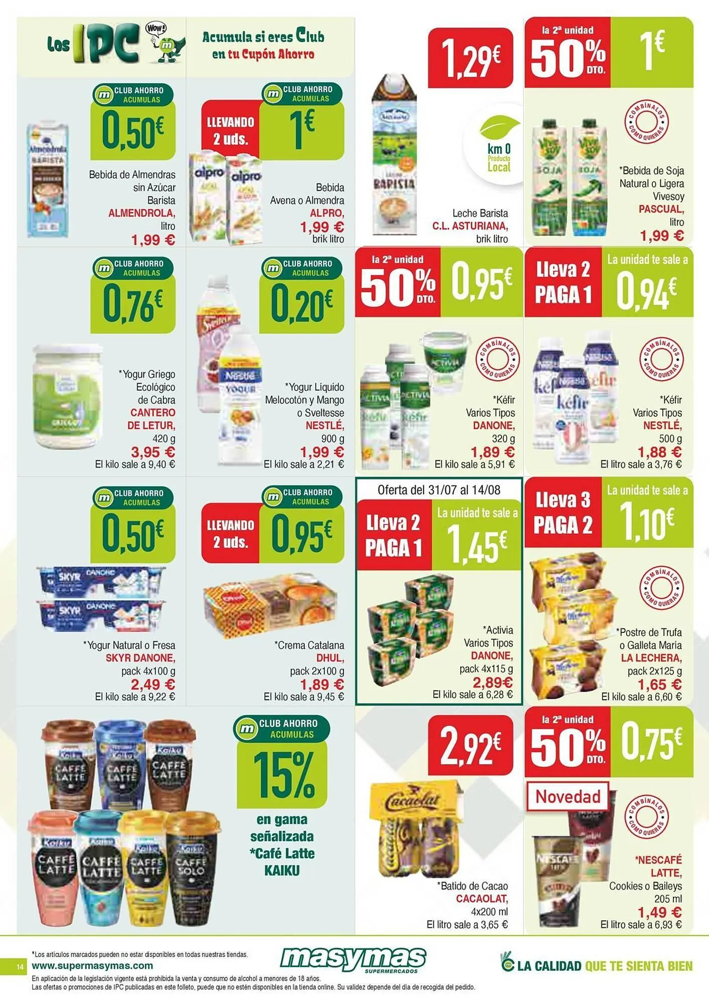 Catálogo de Folleto Masymas 31 de julio al 3 de septiembre 2025 - Página 14