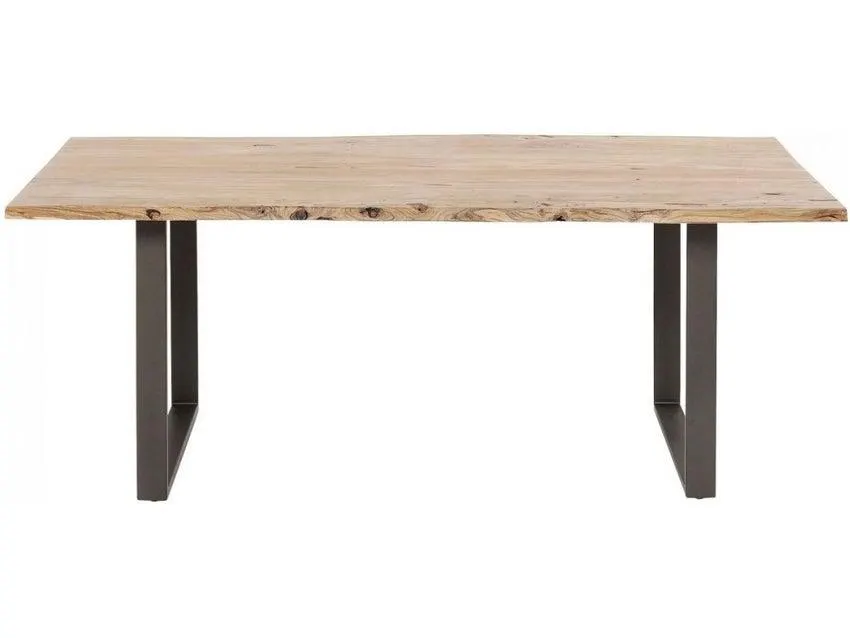 Mesa Harmony acero bruto 180x90