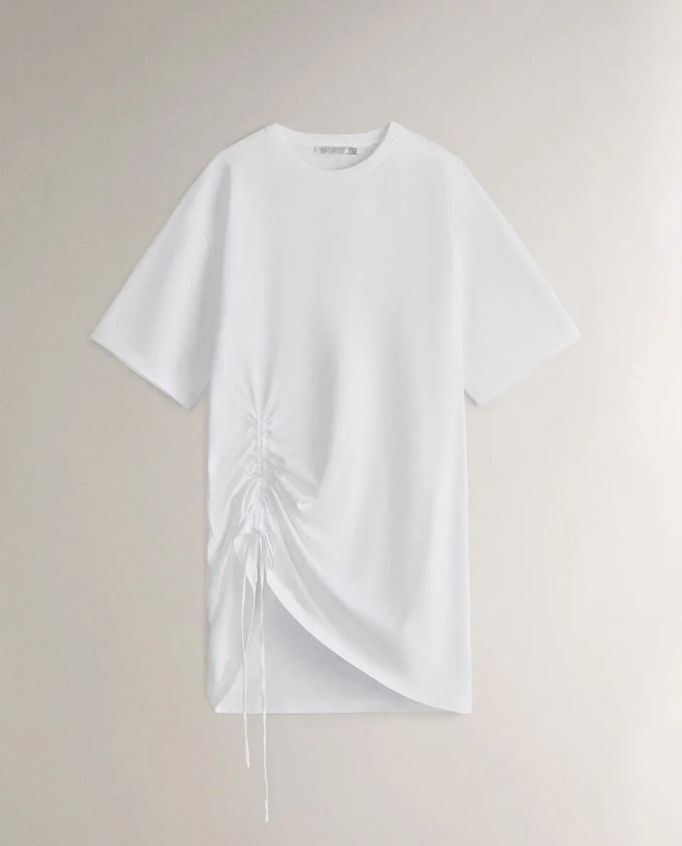 CAMISA LARGA FRUNCIDO