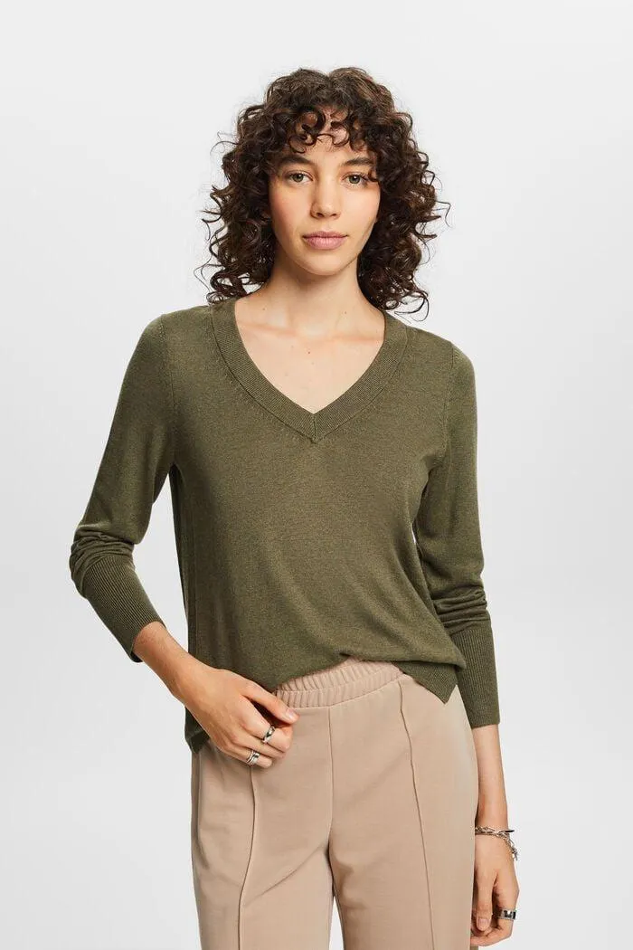 Jersey con cuello en pico