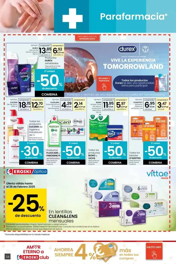 Catálogo de Más de 2000 productos, SIEMPRE A BUEN PRECIO HIPERMERCADOS EROSKI 30 de enero al 11 de febrero 2025 - Página 34