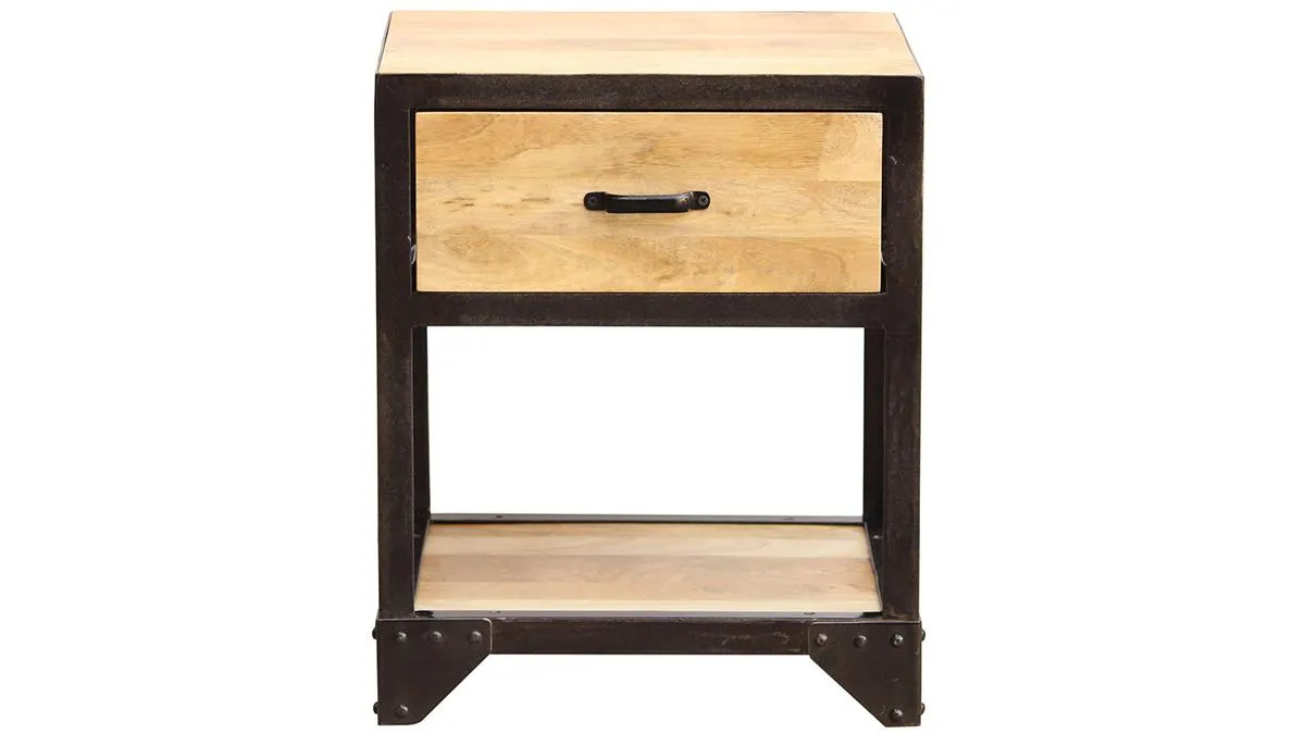 Mesa de noche diseño industrial INDUSTRIA