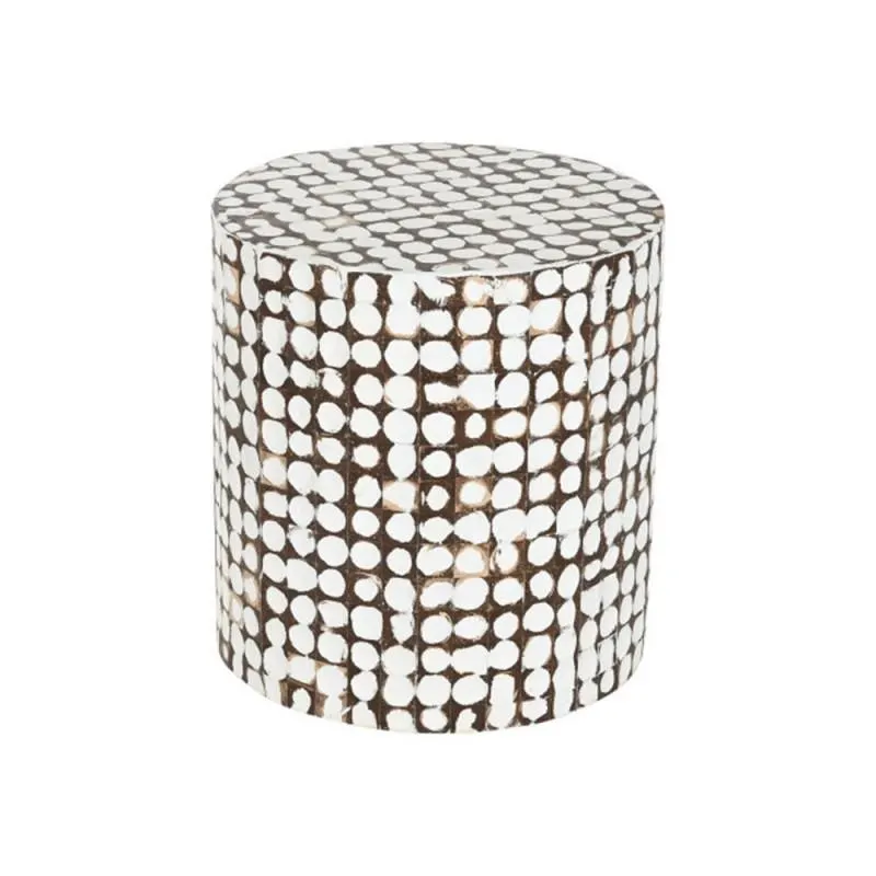 Coconut bark side table