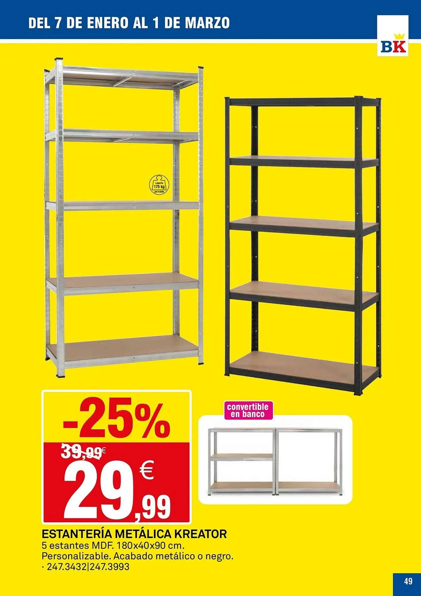 Catálogo de Catálogo Bricoking 7 de enero al 1 de marzo 2026 - Página 49