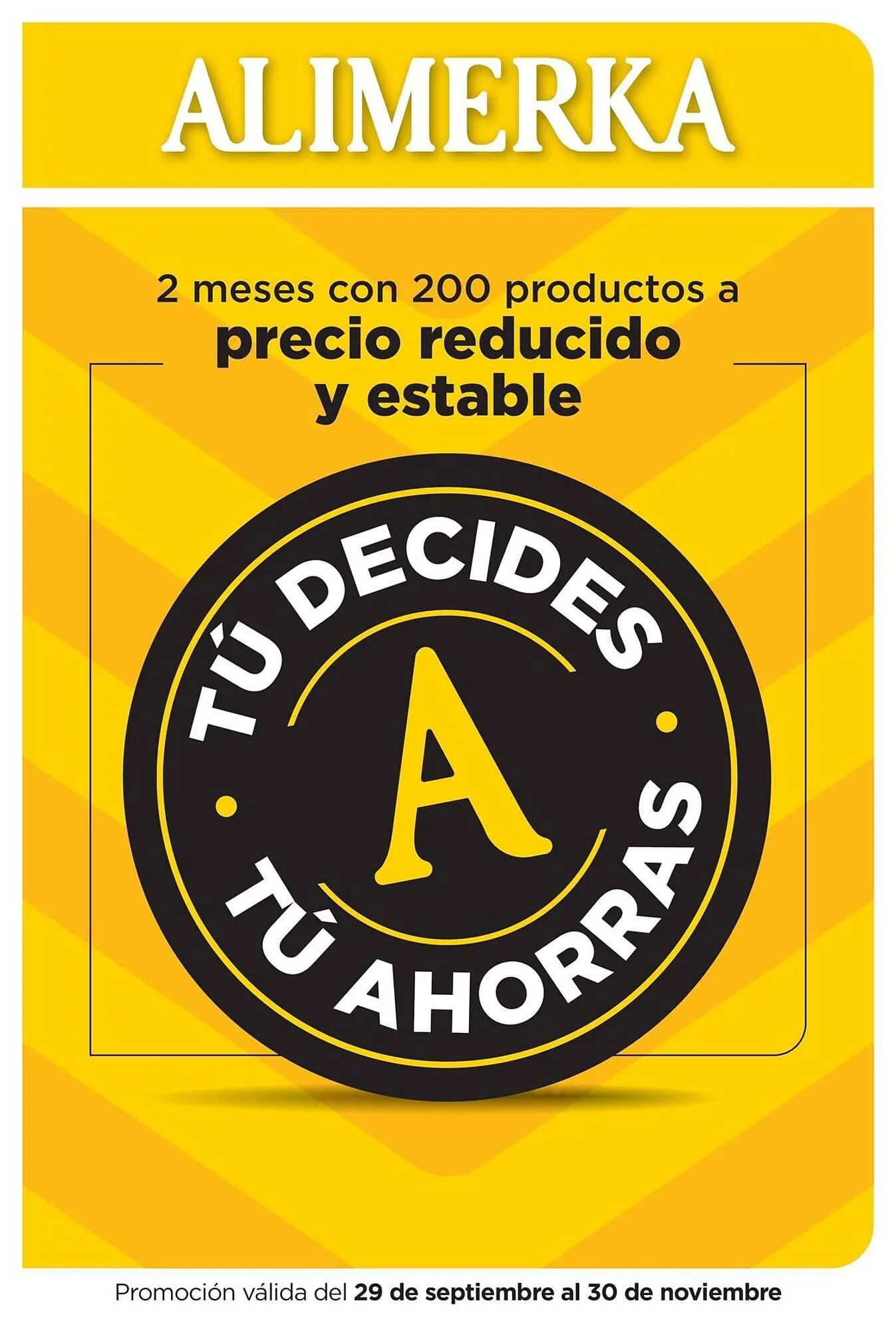 Catálogo de Folleto Alimerka 30 de septiembre al 30 de noviembre 2025 - Página 1