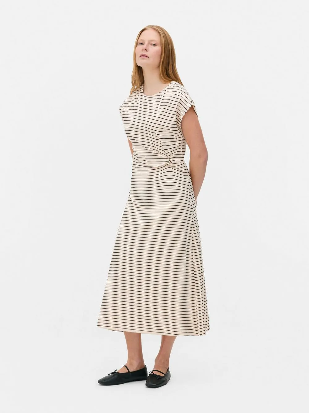 Gestreiftes „The Edit“ Jerseykleid