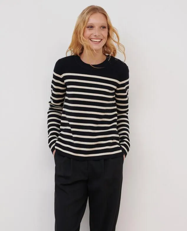 MADDY - Jersey marinero de lana merina