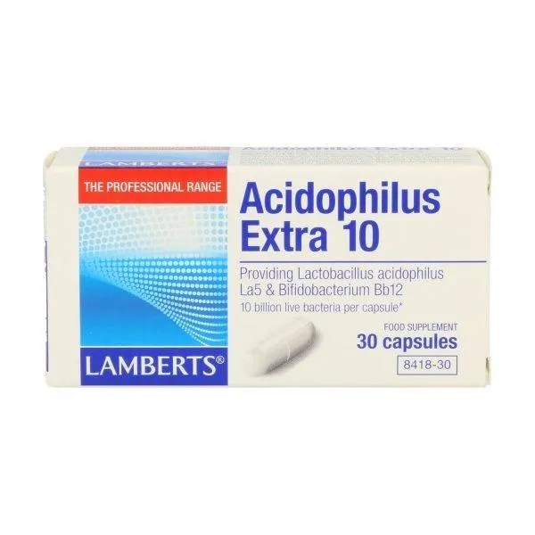 Acidophilus Extra 10. Una al Día con 30 cápsulas – Lamberts