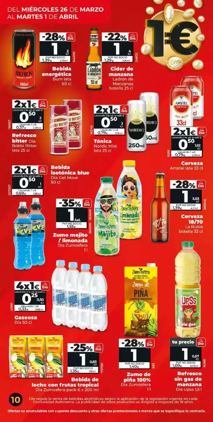 Catálogo de Más de 100 productos a 1€ del 26/03 al 01/04  26 de marzo al 1 de abril 2025 - Página 10