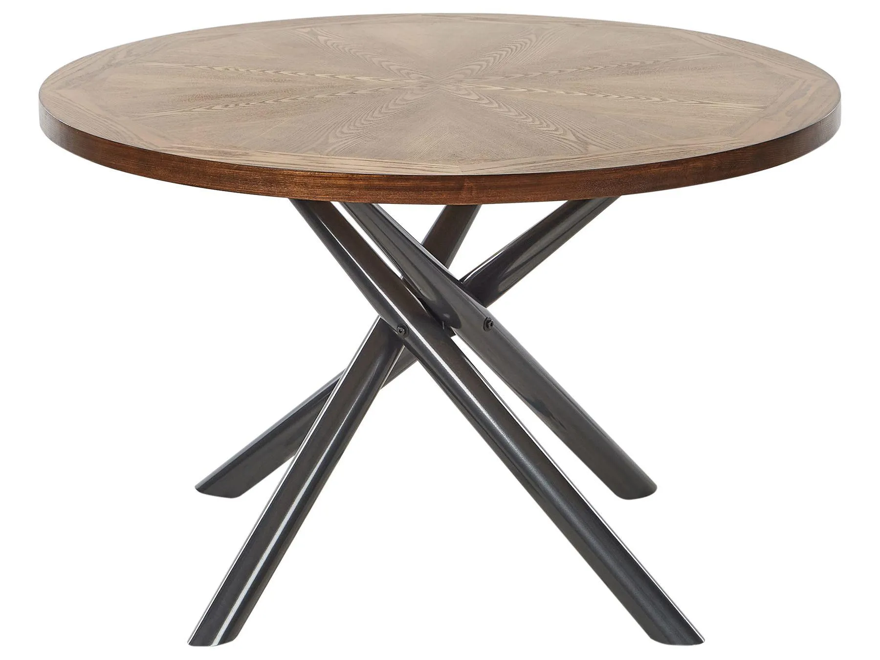 Mesa de comedor LORENZO Fresno marrón 120 cm 120 cm