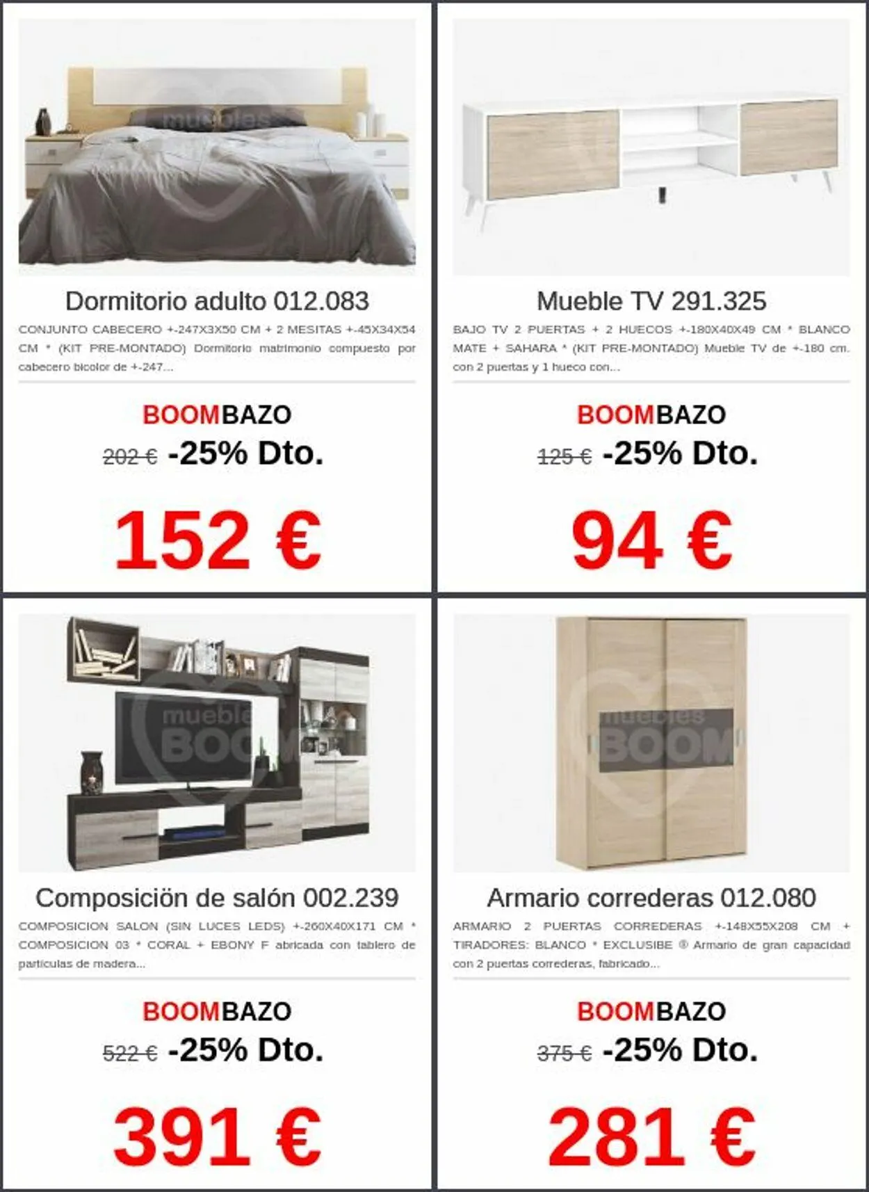 Muebles BOOM Oferta actual - 1