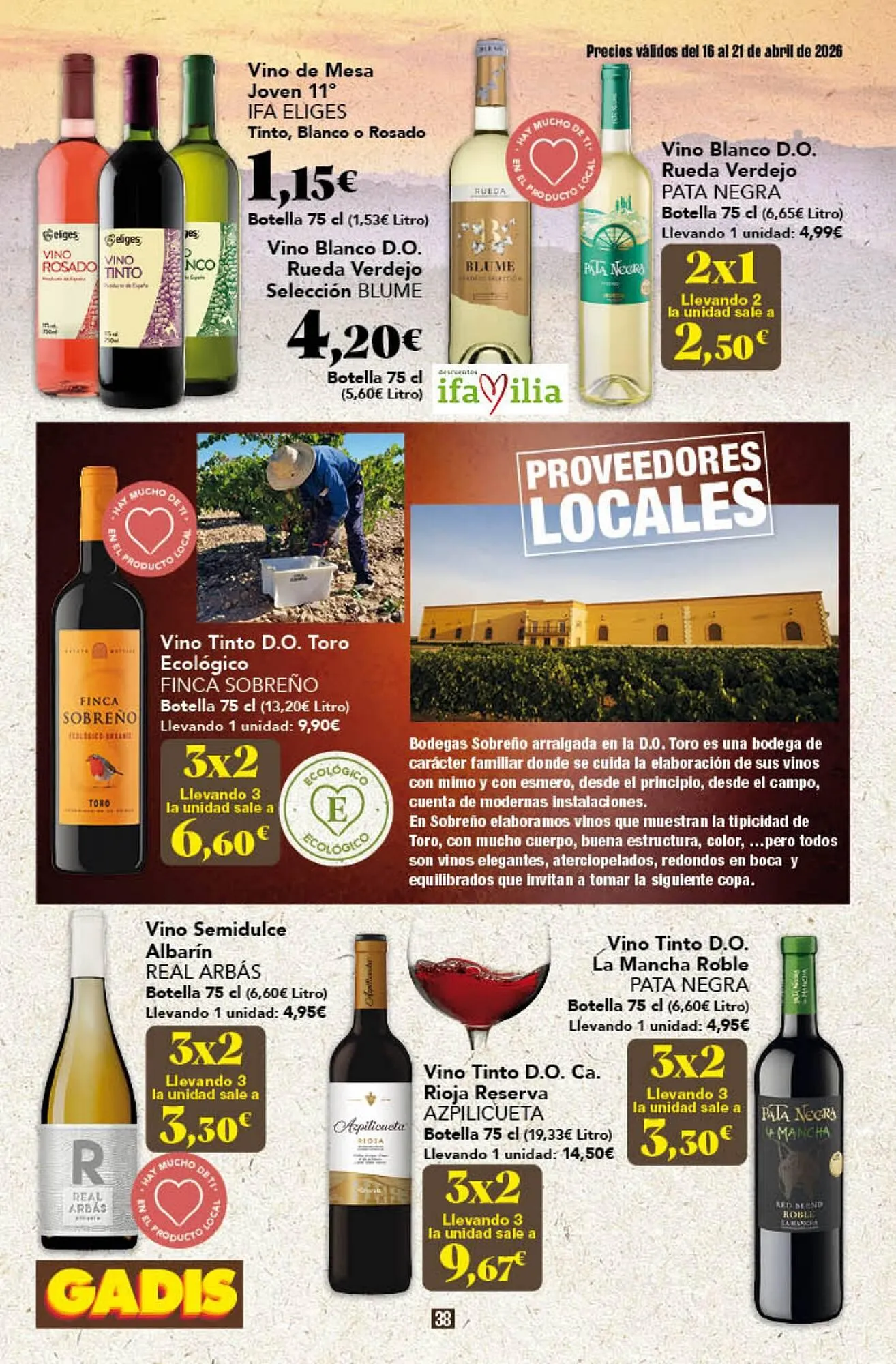Catálogo de Folleto Gadis 16 de abril al 21 de abril 2026 - Página 38