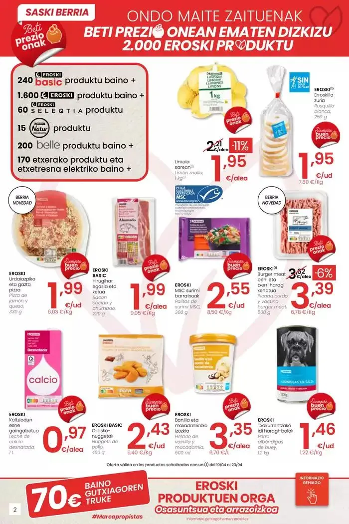 Catálogo de AUKERA OFERTA HIPERMERKATUAK EROSKI 10 de abril al 29 de abril 2025 - Página 2