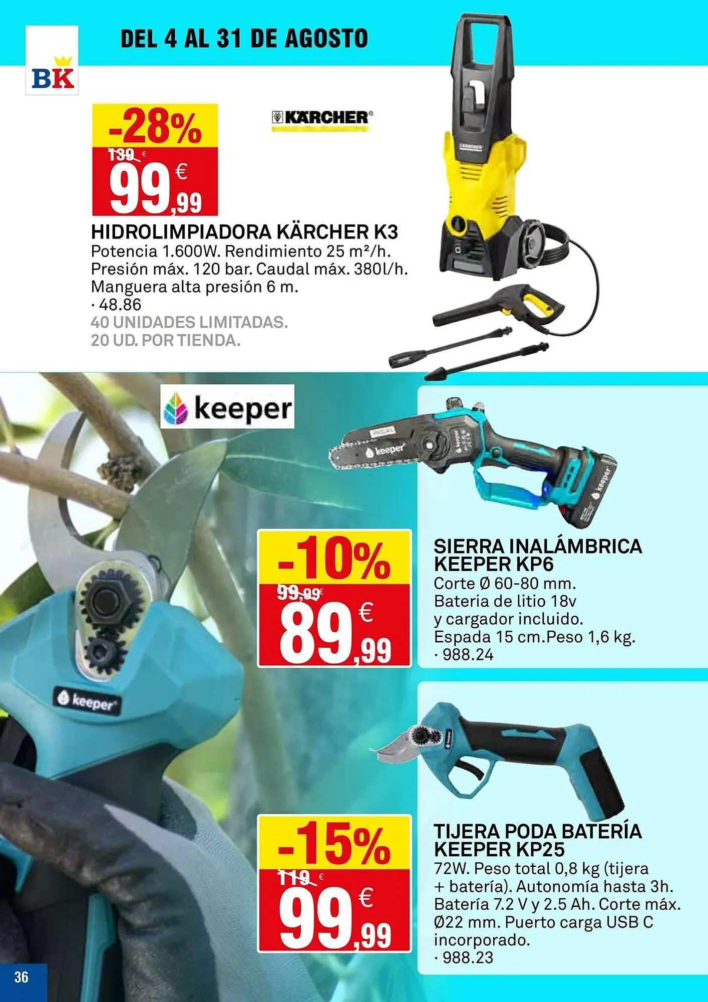 Catálogo de Folleto Bricoking 14 de agosto al 31 de agosto 2025 - Página 36