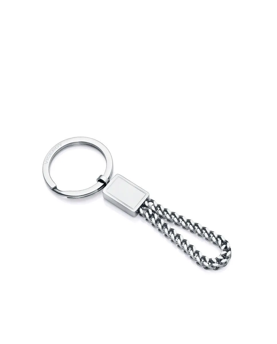 Llavero Beat de acero con lazo de cadena