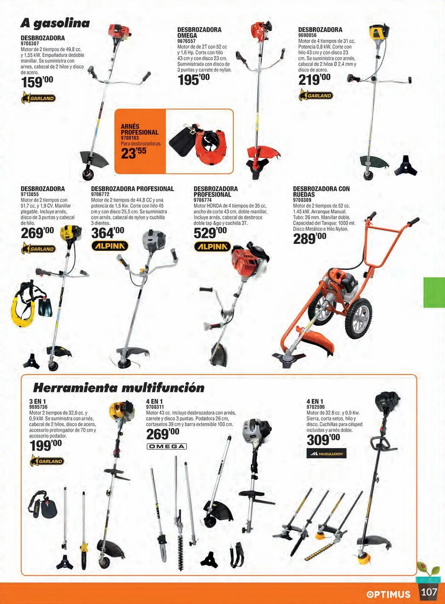 Catálogo de Folleto Optimus 27 de marzo al 31 de agosto 2023 - Página 107