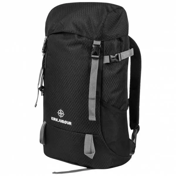 KIRKJUBØUR® "Abisko" Trekking exterior premium Mochila 30 L negro