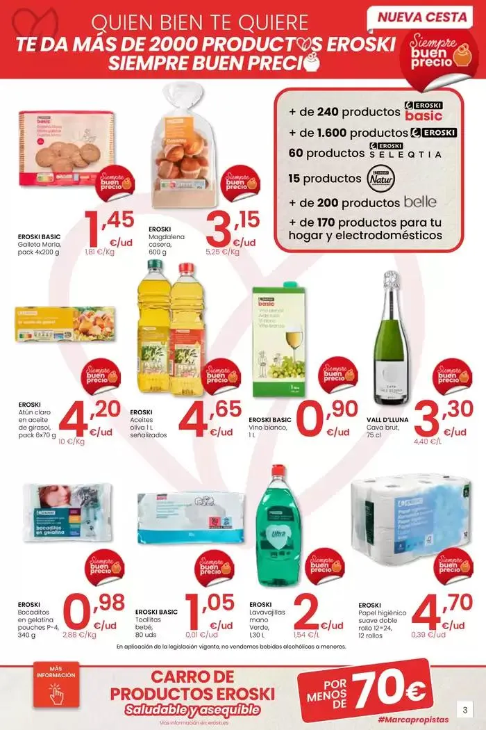 Catálogo de Precio más bajo SUPERMERCADOS EROSKI 27 de marzo al 8 de abril 2025 - Página 3