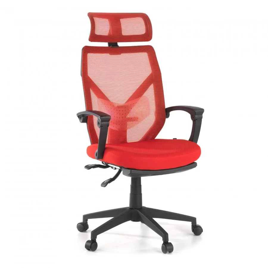 Silla de Ordenador con reposapies extraible Neo - Rojo