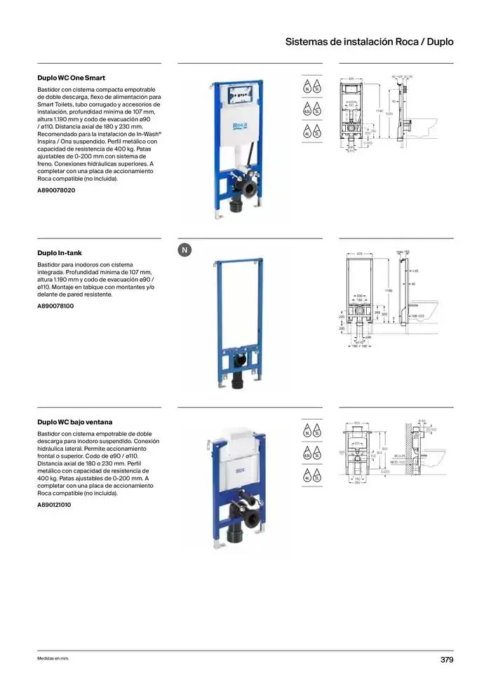 Catálogo de Colecciones de Baño, Muebles y Accesorios 9 de enero al 31 de diciembre 2025 - Página 381
