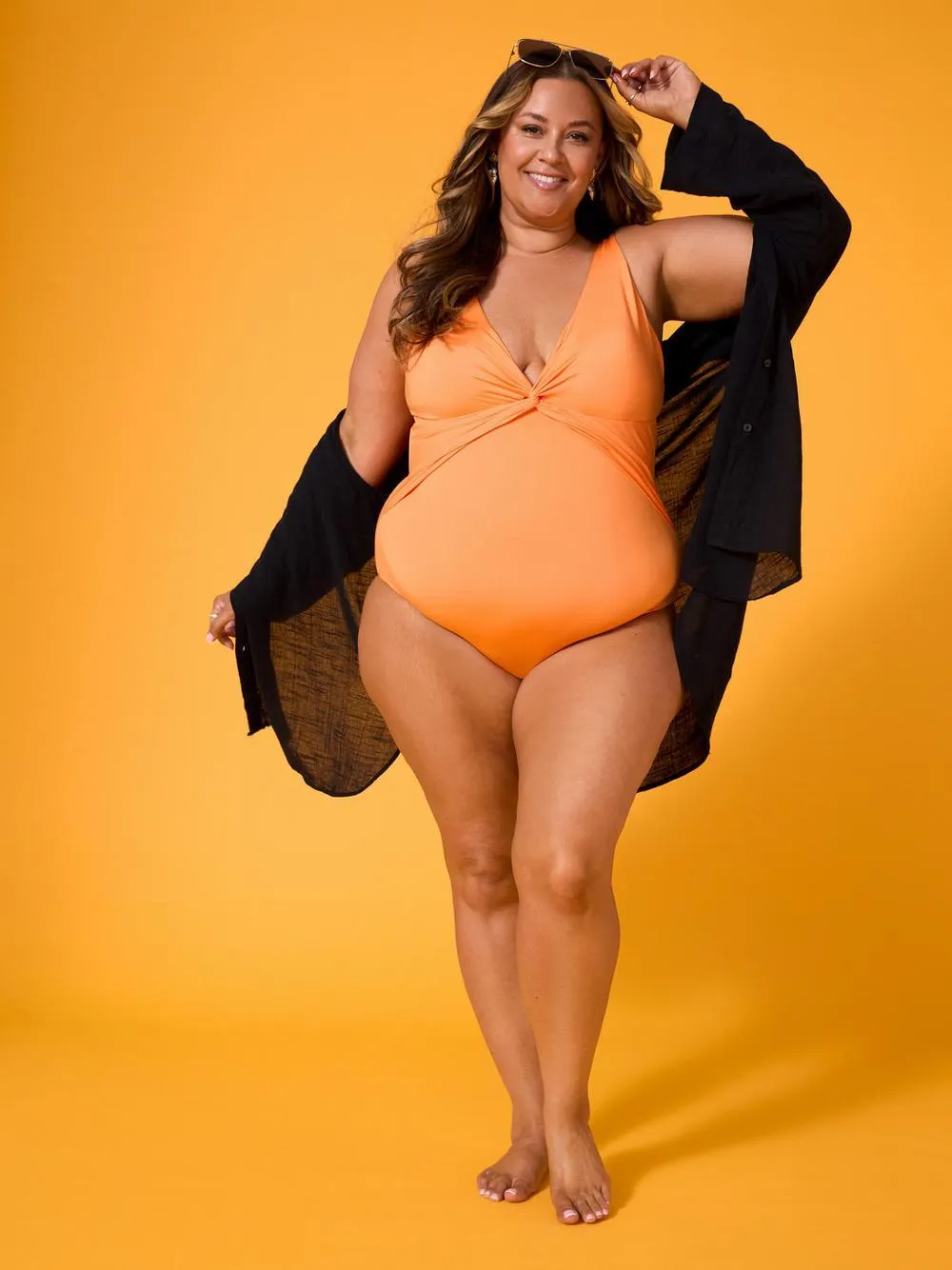 Bañador moldeador con fruncidos