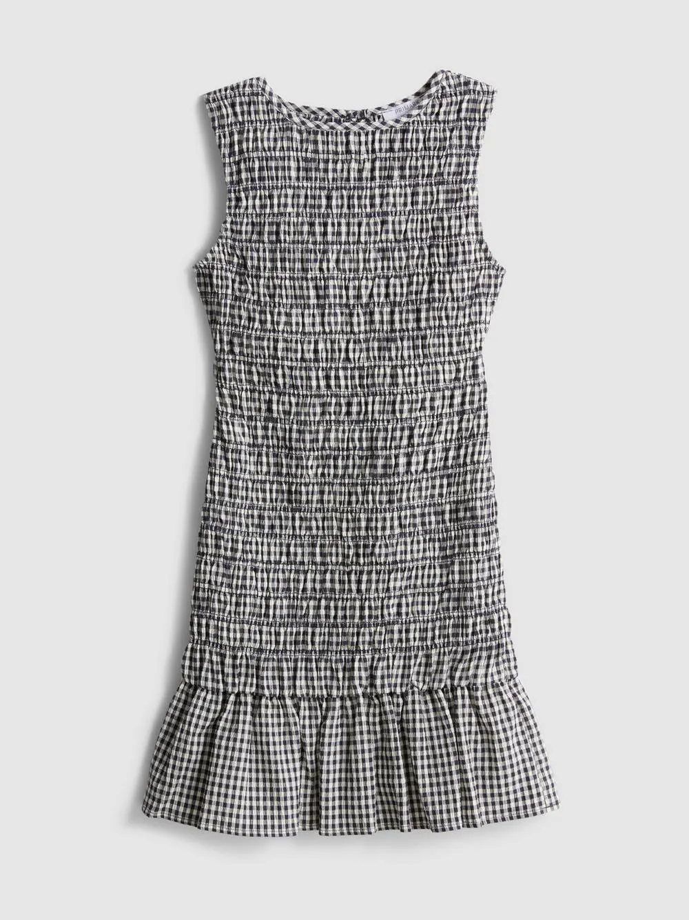 7-15 años | Vestido sin mangas fruncido a cuadros