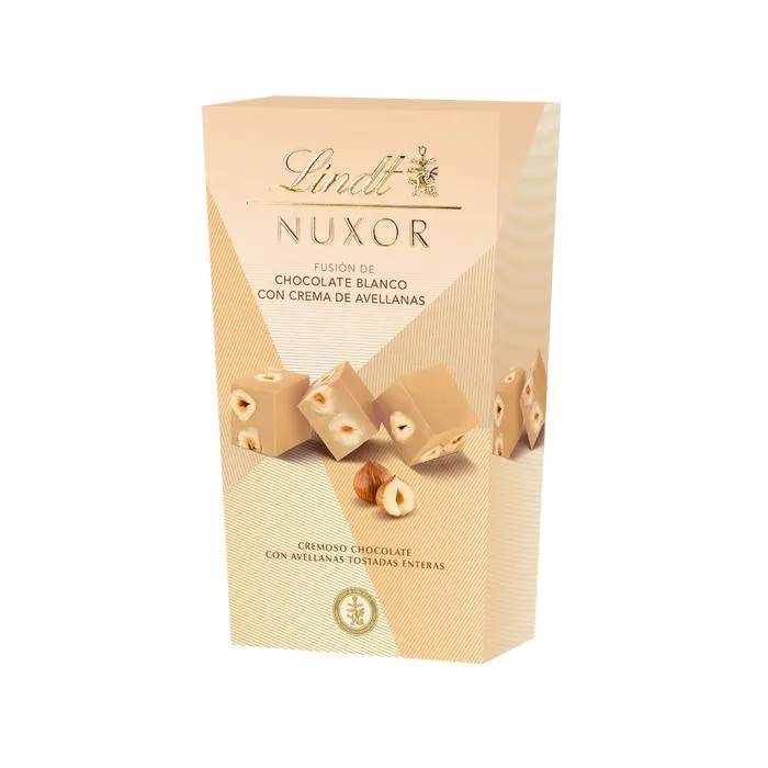 Nuxor Bombones de chocolate Blanco con avellanas 165g