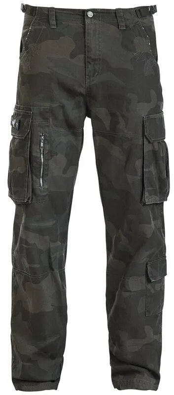 Pantalones Cargo Camuflaje oscuro de Black Premium by EMP
