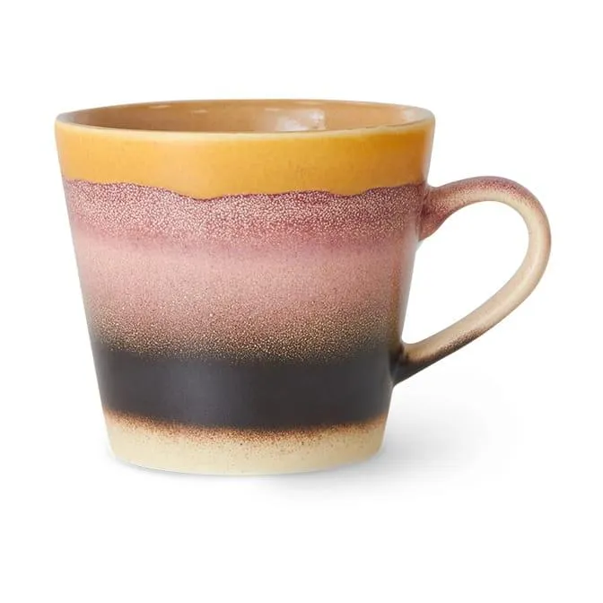 Taza de cappuccino de los años 70, 33 cl Sunset