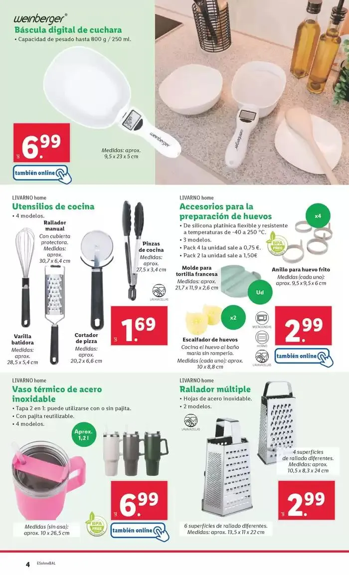Catálogo de ¡Bazar Lidl! Ofertas válidas del 31/03 al 06/04 31 de marzo al 6 de abril 2025 - Página 4